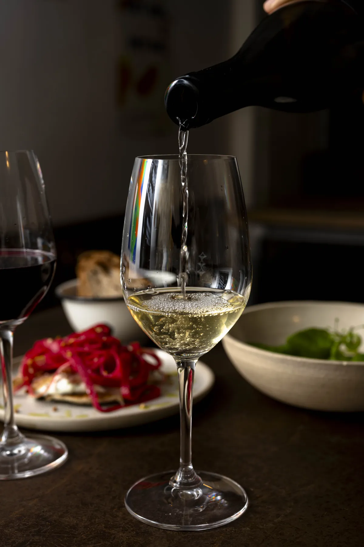 Verre de vin nature, cave du Comptoir des Résistants à Paris